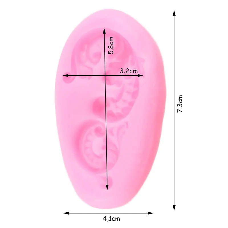 Барокко рельеф границы силиконовые формы DIY кружева рамка инструменты для