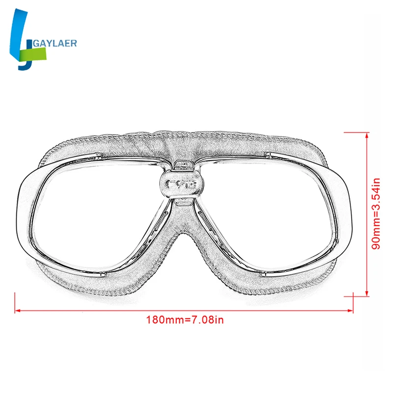 

Motorcycle Glasses Leather Motocross Goggles Eyewear Downhill Bike Helmet Googles Sports Sunglasses for ATV Dirt Bike 6 Colors