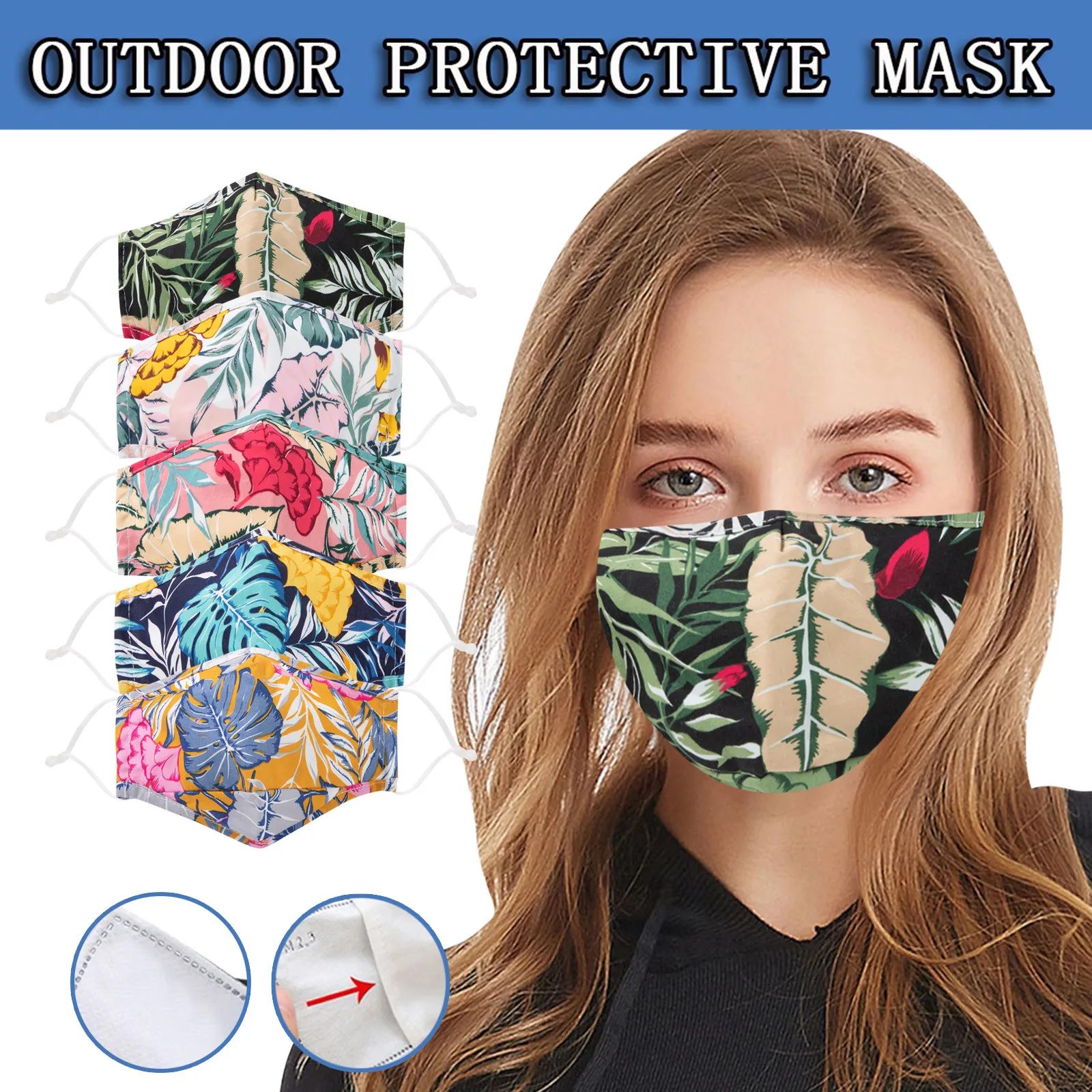 1pcs Adult Face Mask Woman Floral Mascarillas Masque Anime Halloween Cosplay Safet Protect Haze Masks Mondkapjes Маска Для Лица |