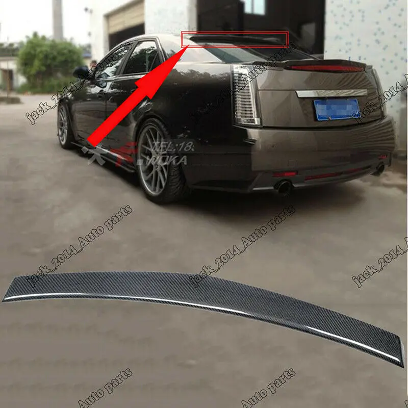 Настоящий спойлер крыла из углеродного волокна для Cadillac CTS 2008 2013|Спойлеры и