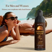 100ml tanning mousse bronze tanning cream sunless wheat color helps melanin tanning