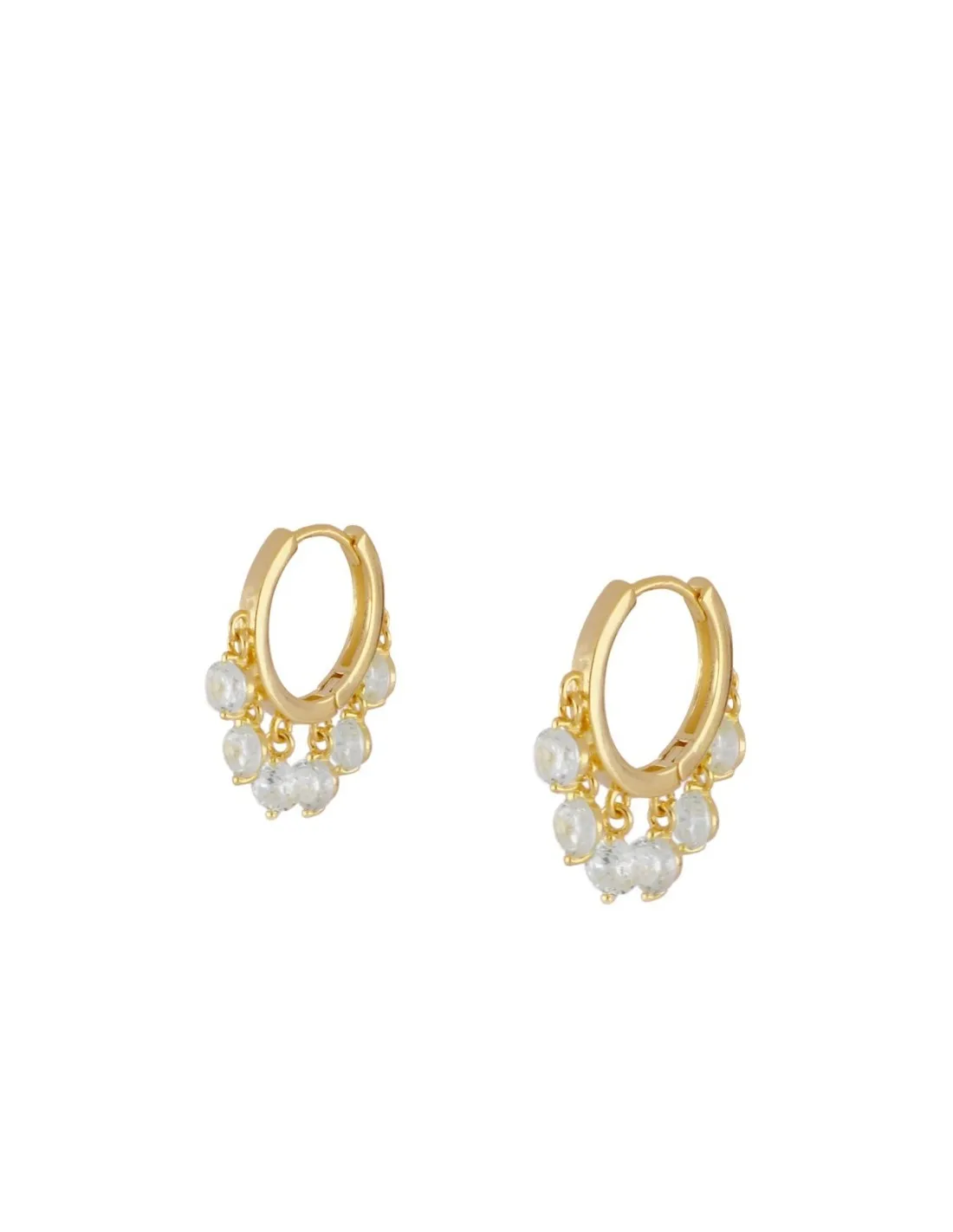 

2021 New Hoop Stud Earrings For Women Geometric Circle Triangle Star Shape Crystal Dangle Earring Piercing Trendy Female Jewelry