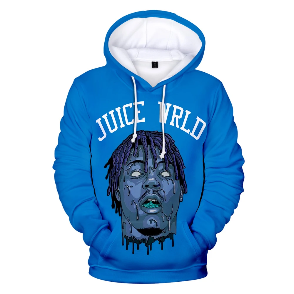 Rapper Juice Wrld толстовки для мужчин/женщин Хип Хоп Harajuku 3D Толстовка с капюшоном серии