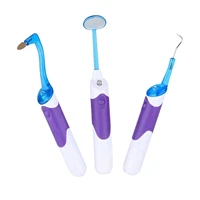 illuminated dental kit tooth pick dental scraper mirror scaler tartar calculus plaque remover keep teeth white ledinstrument set