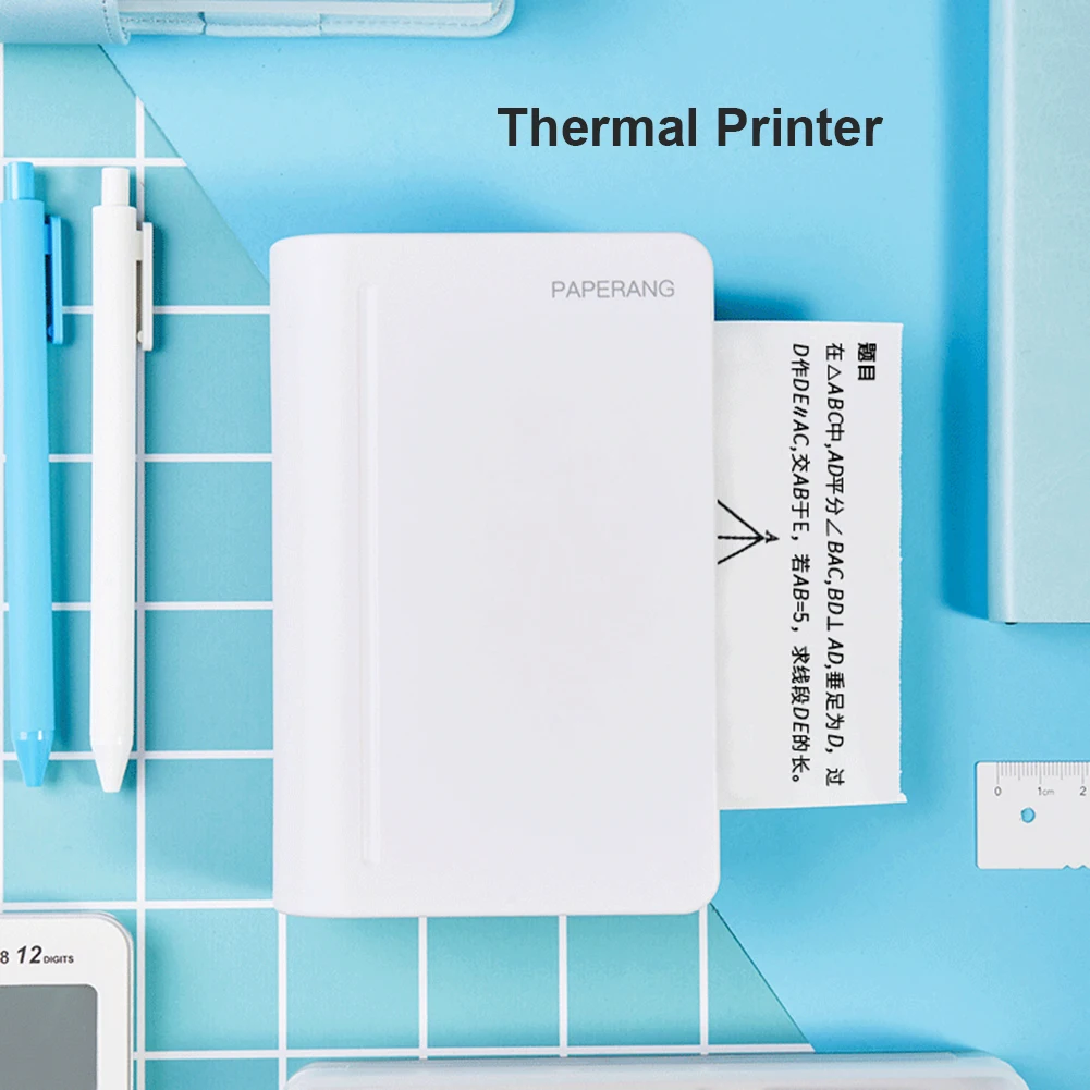 

Photo Thermal Printers Rechargeable Portable Paperang Max Mini Bluetooth Printer for School Office Working Decoration