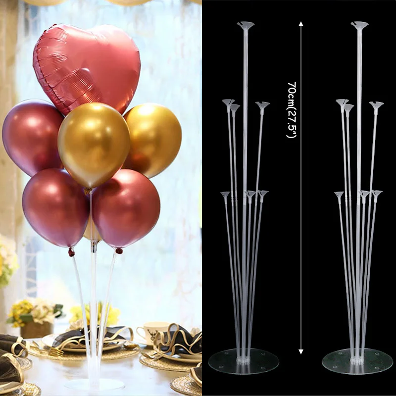 2 sets 7 tubes stand WEIGAO 7 палочек воздушный шар стенд держатель для шарика колонна Baby Shower украшения Дети День рождения Свадьба Декор вечерние принадлежности - Цвет: 2 sets 7 tubes stand