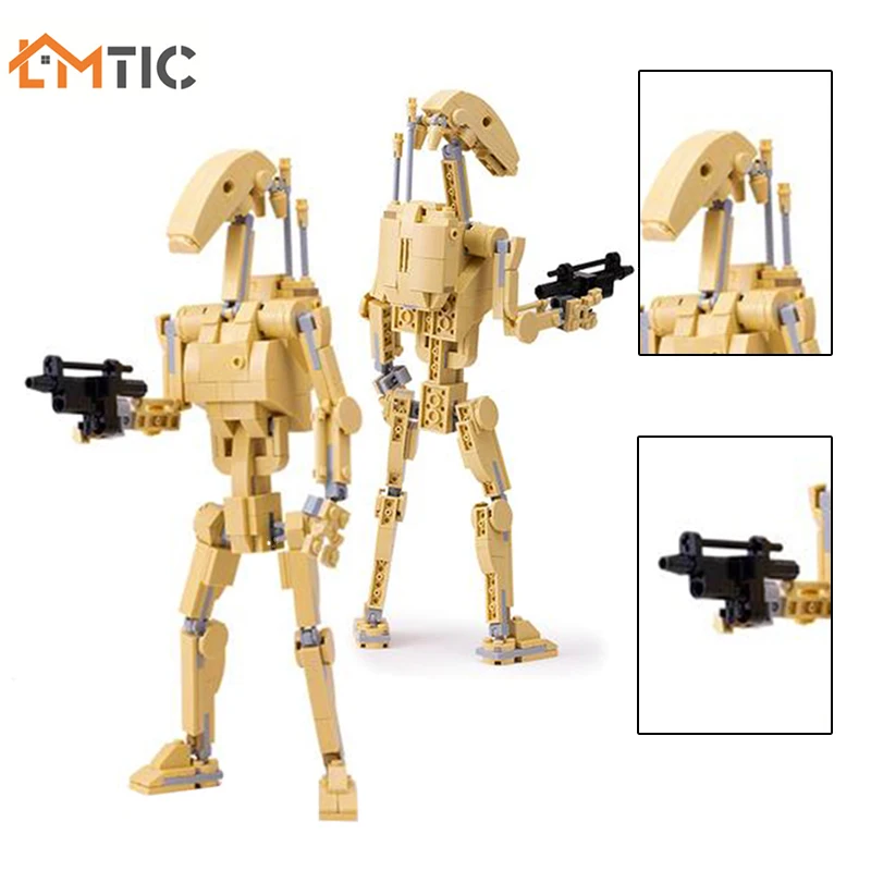 Фигурки героев аниме MOC Star Battle Droider конструктор сделай сам торговая федерация