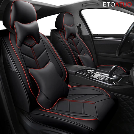 black luxury ETOATUO универсальные кожаные автомобильные чехлы для Lexus всех моделей ES IS-C LS RX NX GS CT GX LX570 RX350 LX RC RX300 LX470 - Название цвета: black luxury