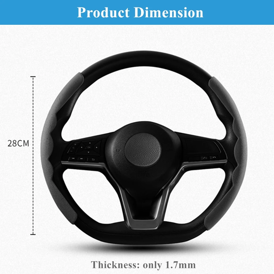 Легко устанавливаемый замшевый чехол на руль из алькантары для Tesla Model 3 модель Y S