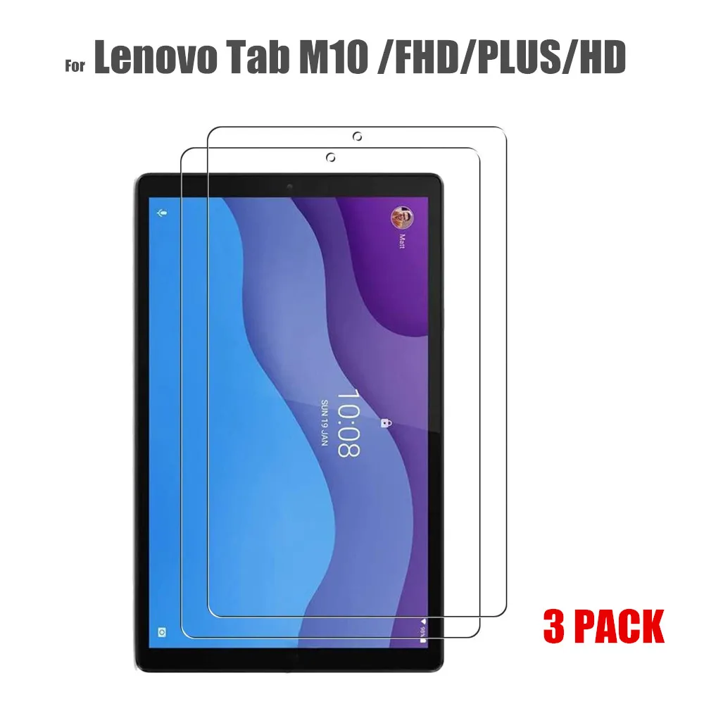 

3piece Tempered Glass Protector for Lenovo tab M10 Screen Protector TB-X605F X605L X505F Protective Film for lenovo Tab M10 x306