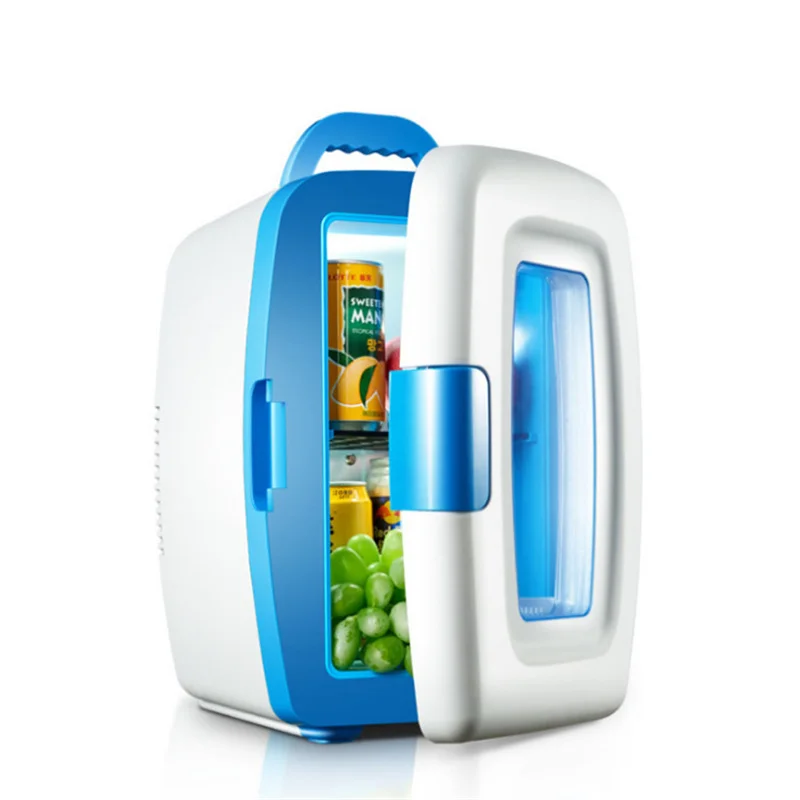 Mini Fridge Portable 10L Refrigerator No Noise Car and Home Drink Makeup Skin Care Freezer Warm or Cold Refrigeration 220V BX22