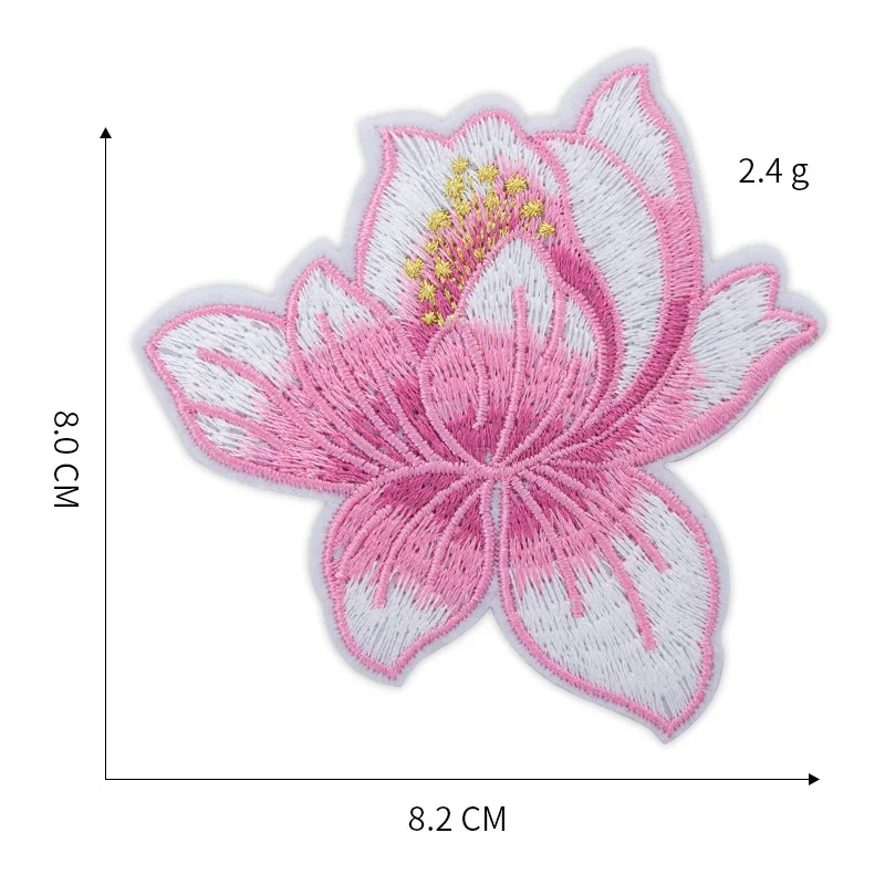 Flower Patches Iron on for Clothing Stripe Badges Stickers Clothes Kids DIY Applique Embroidered | Дом и сад