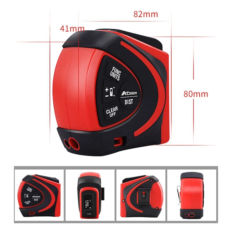 Цифровой ленточный дальномер 30 м с измерительной лентой 5 2 в 1 дистанционный