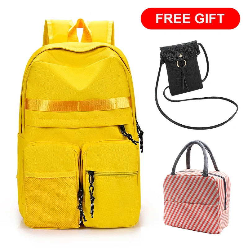 

2020 New backpack women's large capacity trend male student school bag computer bag travel Backpack girl trend boy PU bookbag