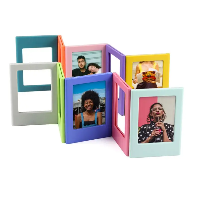 Мини красочные DIY магнитная фоторамка магнит на холодильник для хранения 3