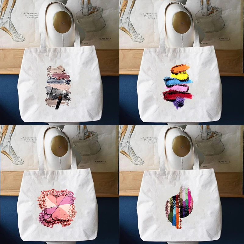 

3D графический принт сумка для покупок сумки Для женщин Холст сумка милый женский Harajuku кепки, кепки в стиле гранж-Шоппер сумки эко-сумки