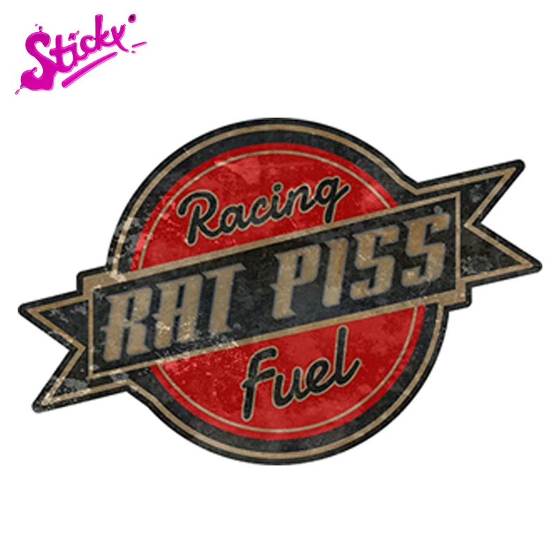 

STICKY Rat Piss Racing Fuel Warning Plaques & Signs Car Sticker Decal Decor Waterproof Sunscreen Motorcycle Off-road Laptop PVC