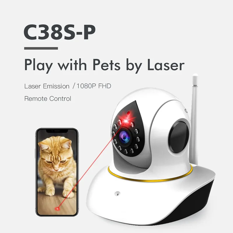 

Vstarcam 1080P Pet IP Camera Wifi Video Surveillance Security Camera Remote Control Laser Play with Pet Video Intercom IR Night