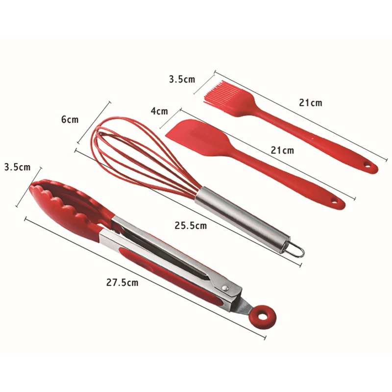 

Silicone Spatula Utensils Turner Heat-resistant Soup Spoon Non-stick Spatula Shovel Cooking Shovel Kitchen Tool Cookware Set DKT