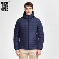 tigerforce2020 new arrival jackets male high quality spring autumn zipper parkas down jacket men outerwear casual coats 50629