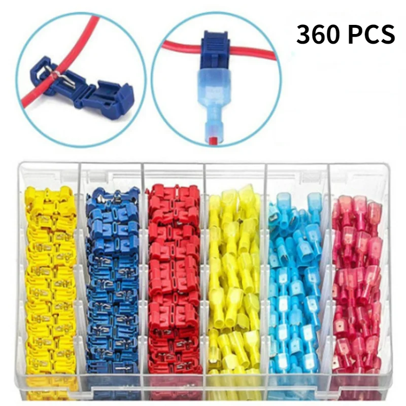 Т-образные быстроразъемные соединители для электрических проводов обжимные