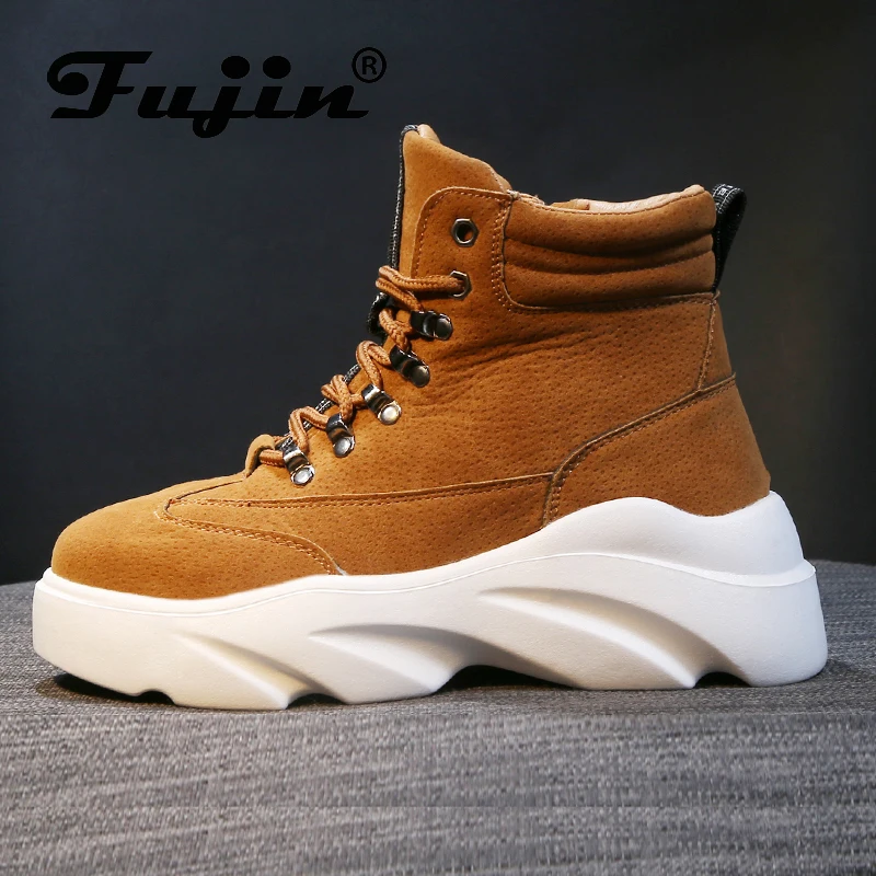 Fujin/Новинка Брендовая обувь Сезон осень зима Женская на плоской подошве из плюша