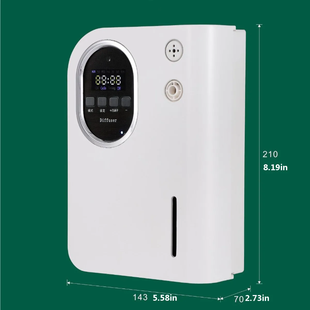

Fragrance Diffuser Negative Ion Air Purifier Essential Oil Air Ionizer with Timer Funciton and LCD Display for Home office hotel