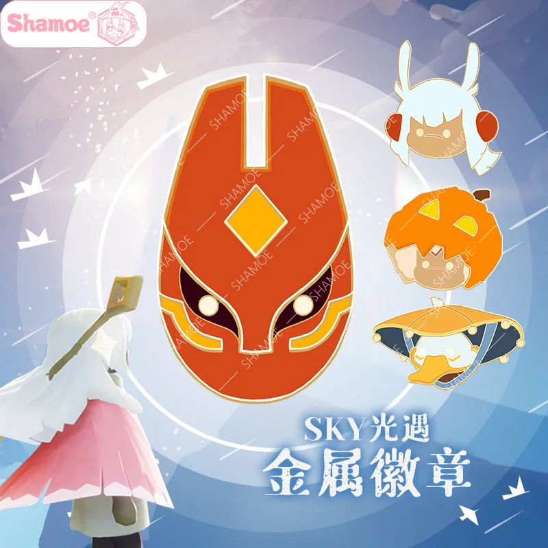 

Anime Children of Light KaKa PinGu BaiNiao Metal badge Metal Pin Animation peripherals Cosplay