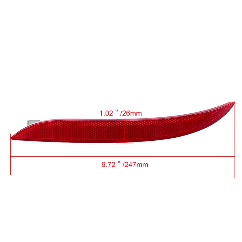 Отражатель заднего бампера POSSBAY предупреждающие светоотражающие полосы для BMW 5