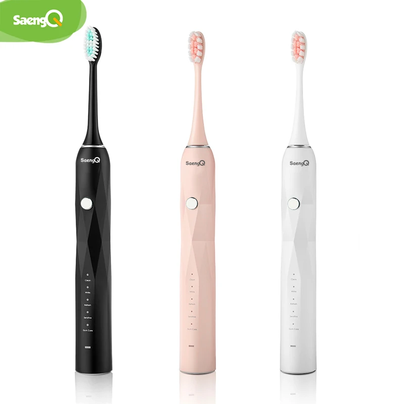 Электрическая зубная щетка saengQ USB зарядка улучшенная Водонепроницаемая