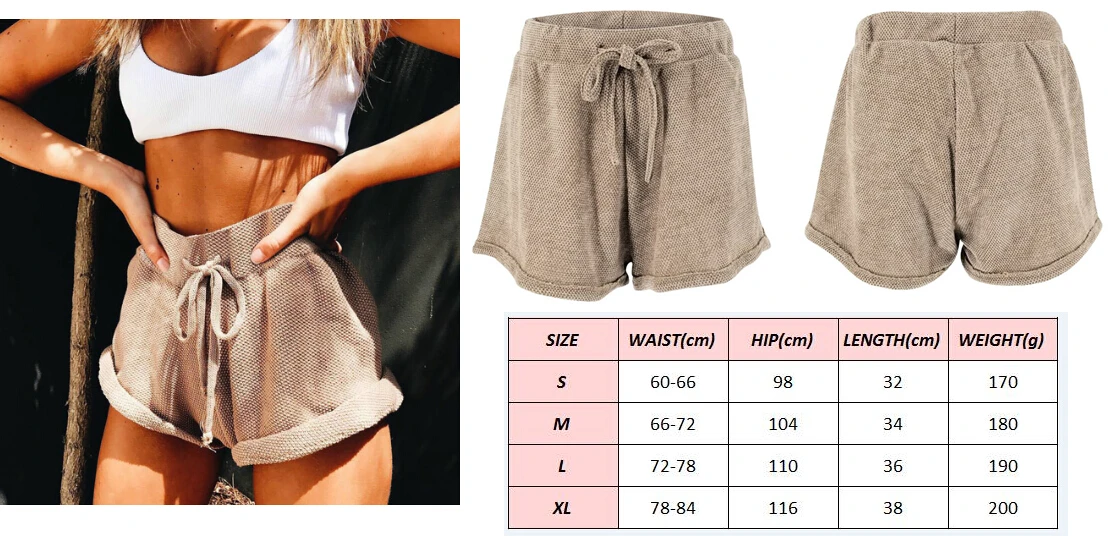 

New Women Sexy High Waist Tie Belt Shorts Bottoms Summer Folded Loose Shorts Hotpants Fashion