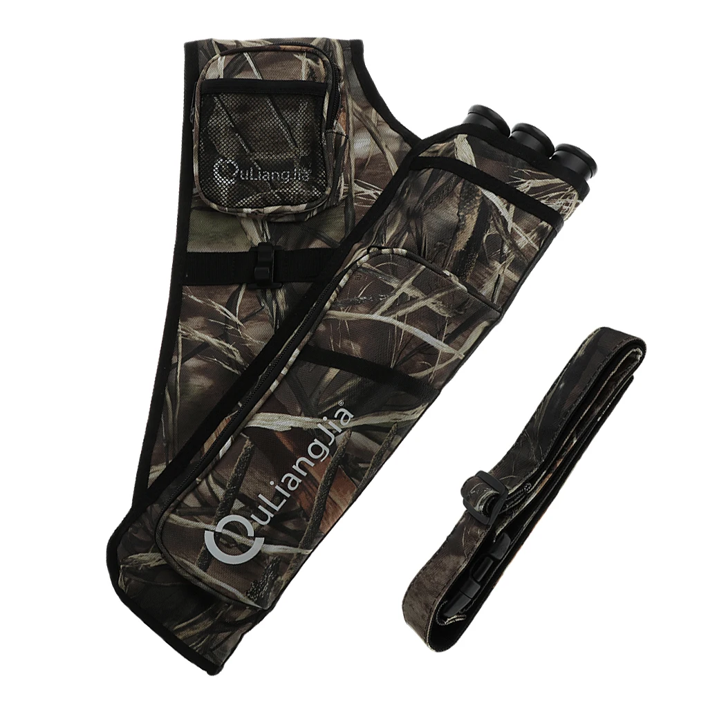 Премиум три трубы стрельба из лука стрела Хип колчан держатель сумка с