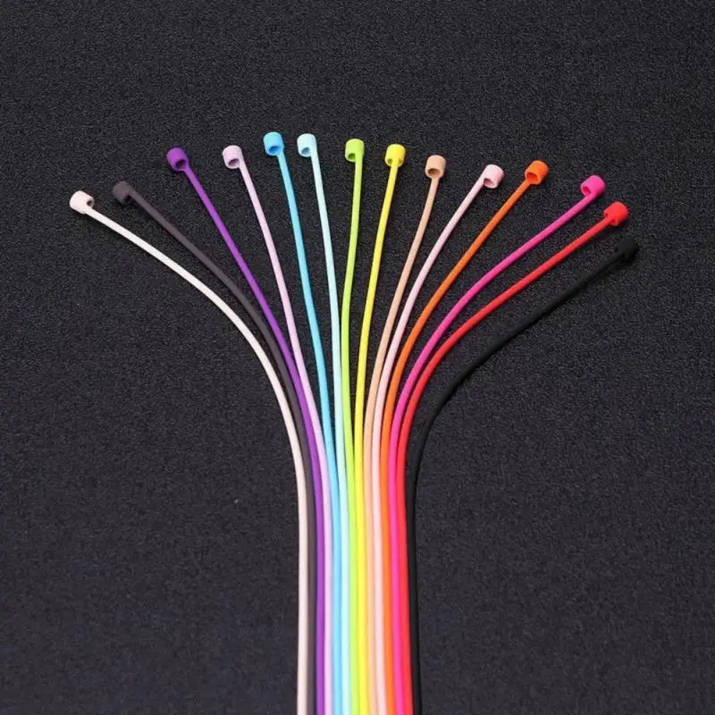 Anti-Lost Silicone Earphone Rope Headset Holder Cable TWS Wireless Bluetooth Headphone Neck Strap Cord String cable | Электроника