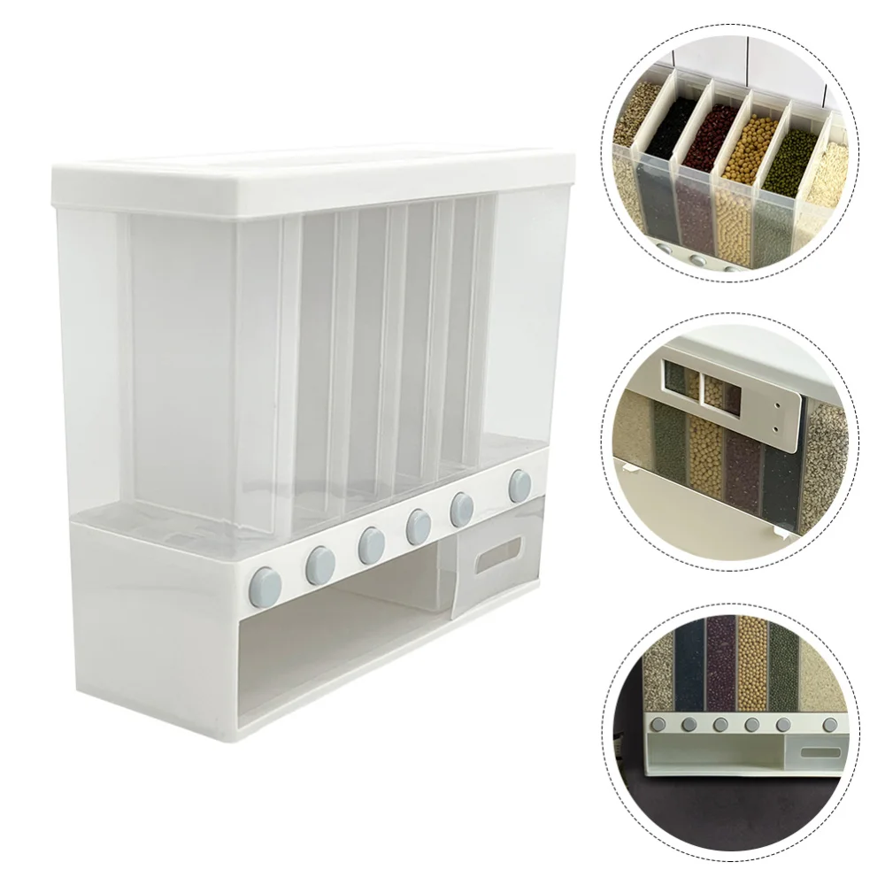 

1Pc Rice Storage Container Moisture-proof Grain Bin Box Bean Rice Dispenser