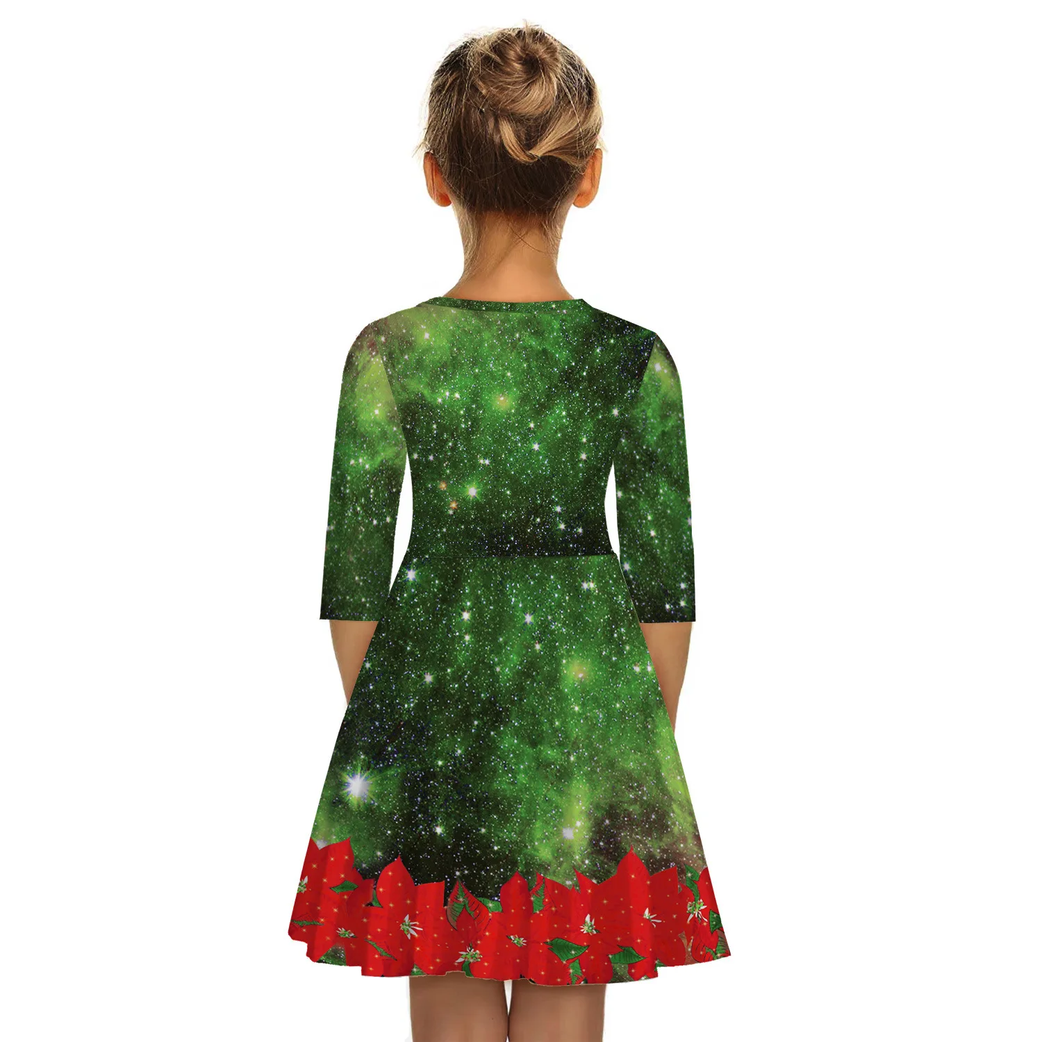 Одинаковые рождественские платья для мамы и дочки детская зимняя одежда