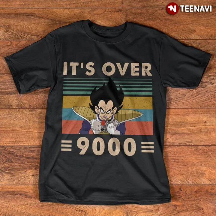Футболка Dragon Ball Vegeta it более 9000 | Мужская одежда