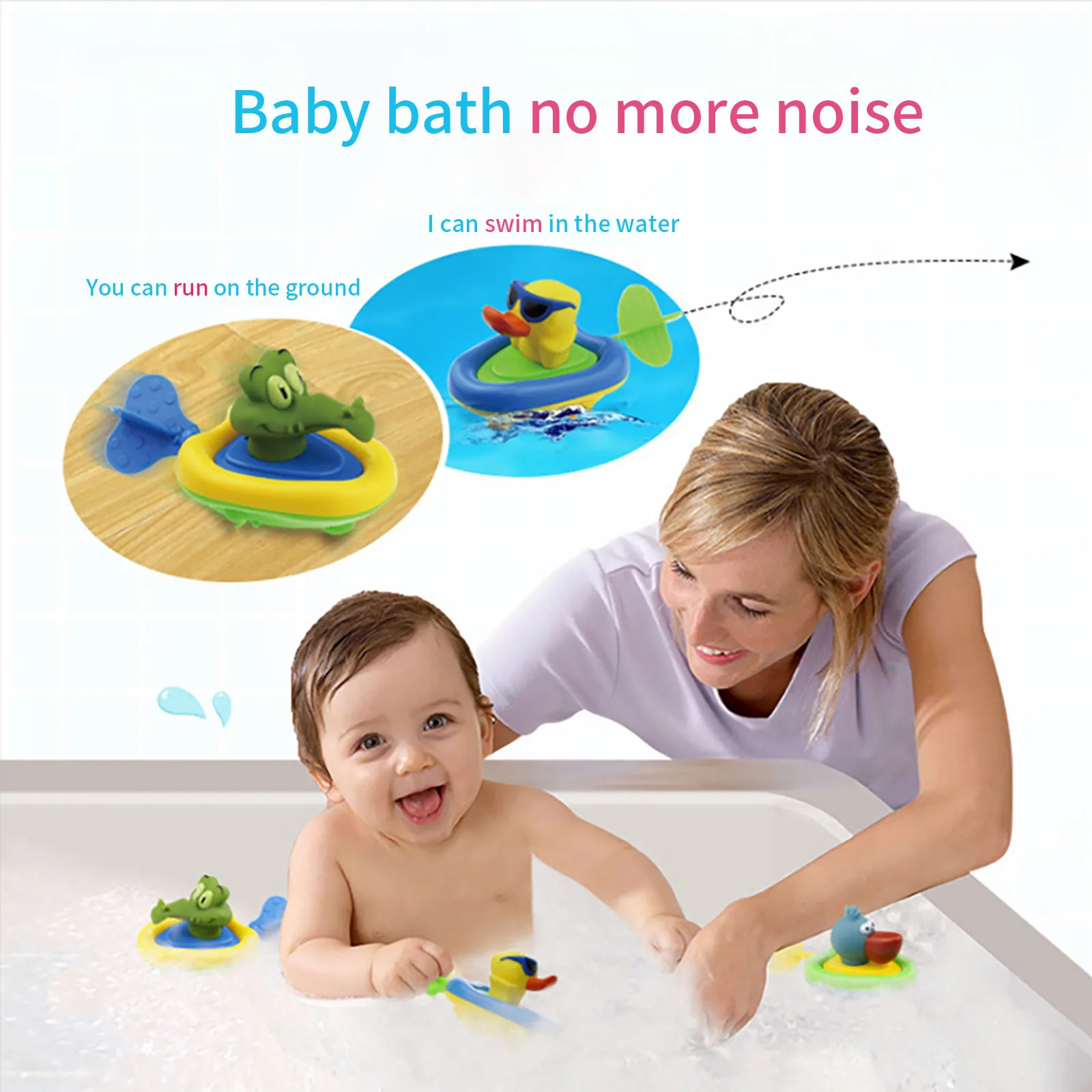 

Baby Bath Toy Swimming Animal Floating Wind-up Bathtub Pool Toys Beach Toys For Sand Beach Toys For Kids Fun