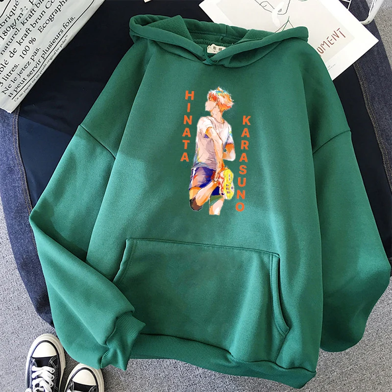 

Winter Volleyball Manga Haikyuu Hoodie Women Fashion Shoyou Hinata Print Hoodies Female Tracksuit Hoody Oversized Sweatshirt
