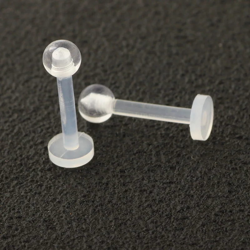 Кольцо акриловое Прозрачное Для Пирсинга Пупка женское клипса для бровей носа