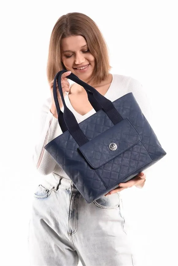 

Женская темно-синяя дамская сумочка 19 V69 ITALIA модель 7103 высокое качество ПУ Сделано в Турции