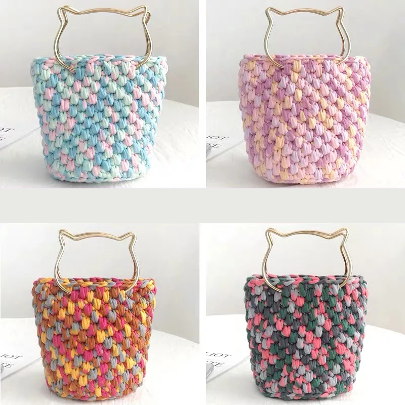 100 г/шт. мягкая гладкая хлопчатобумажная пряжа красочная Лана вязание крючком