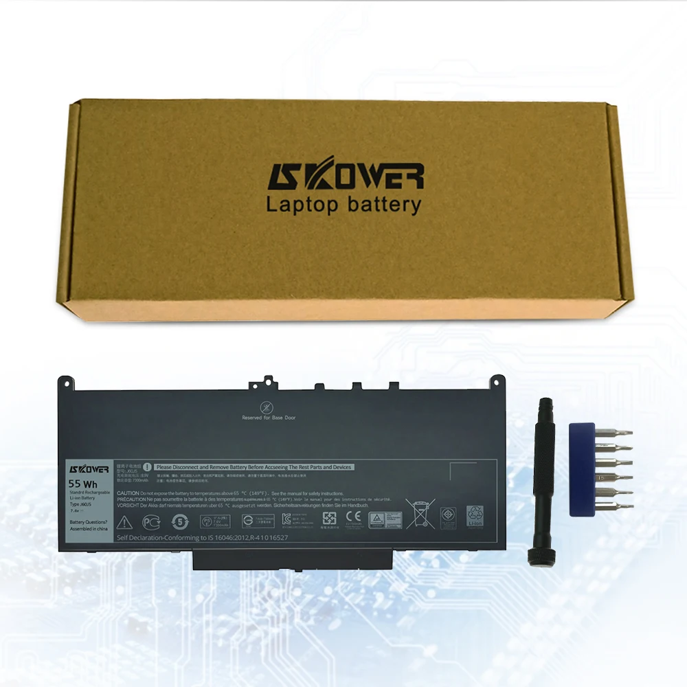 Аккумулятор SKOWER J60J5 для ноутбука Dell Latitude E7270 E7470 Series R1V85 451 BBSX NJJ2H MC34Y 242WD 7 6 V