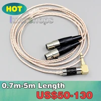 hi res silver plated xlr earphone cable for monolith m1570 over ear open back balanced planar headphone