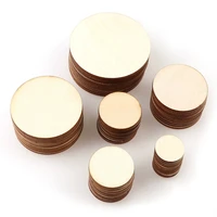 1cm 10cm natural pine round unfinished wood slices circles soild color for wood craft wedding birthday christmas ornament decor