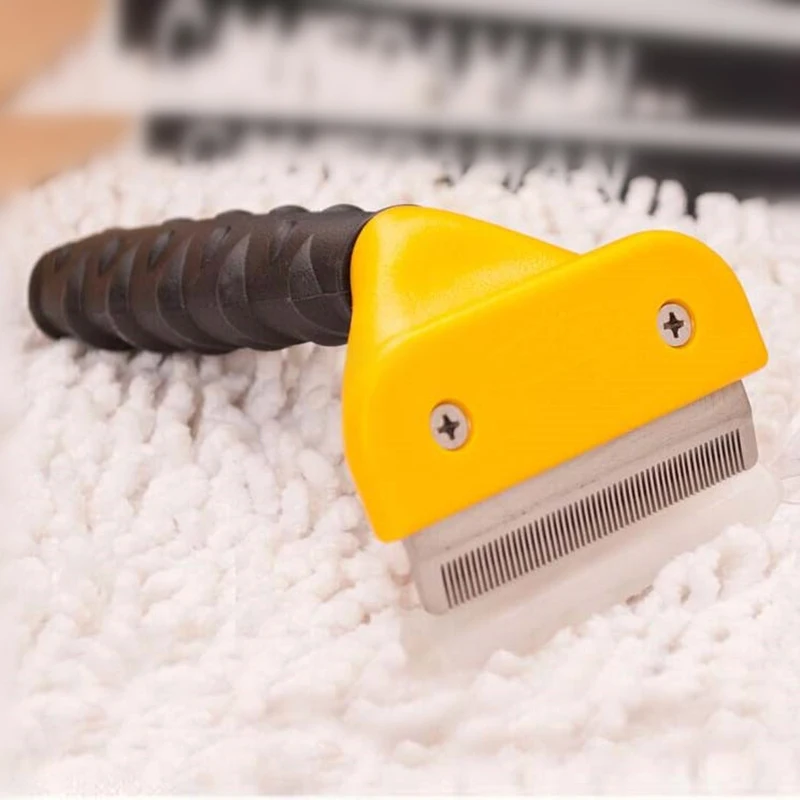 

Professionals Pet Fur Knot Cutter Remove Comb Brush Rake Grooming Shedding Comb Rake Dog Cat Hair Removal Brush Pet Products