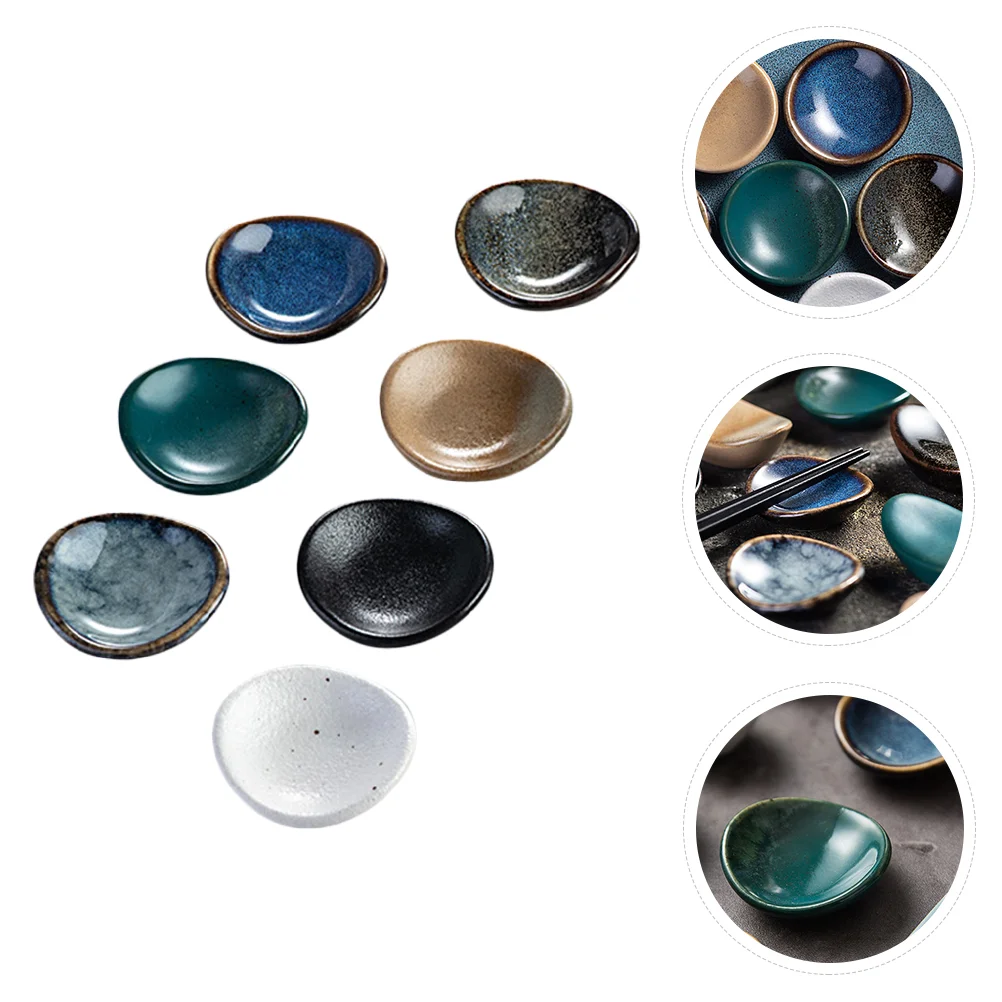 

7 шт. керамические держатели для палочек для еды в японском стиле (случайный стиль)