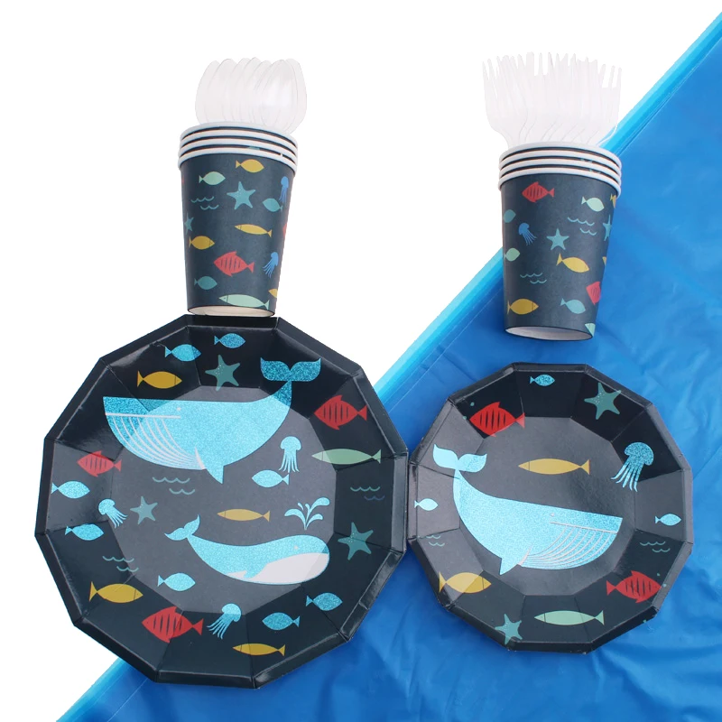 41 шт./компл. вечерние столовые приборы с Китом Детские душевые салфетки чашки