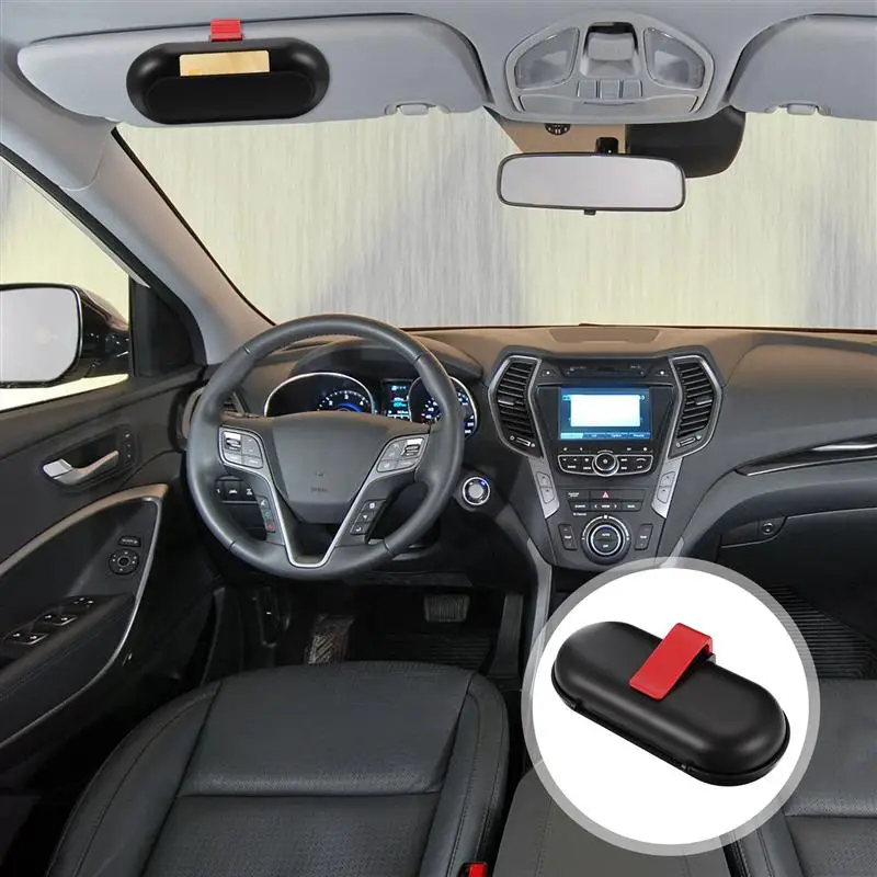 

1pc Multifunction Creative Car Sunglasses Holder Car Sunglasses Box Car Glasses Case