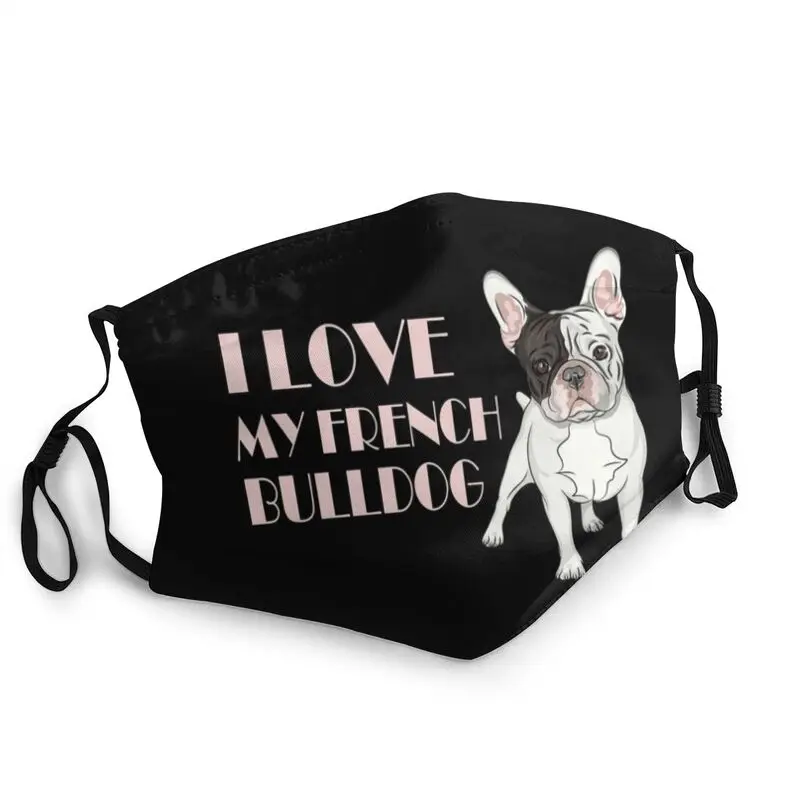 

French Bulldog Reusable Face Mask Men Women Pet Puppy Dog Animal Anti Haze Dustproof Protection Cover Respirator Mouth Muffle
