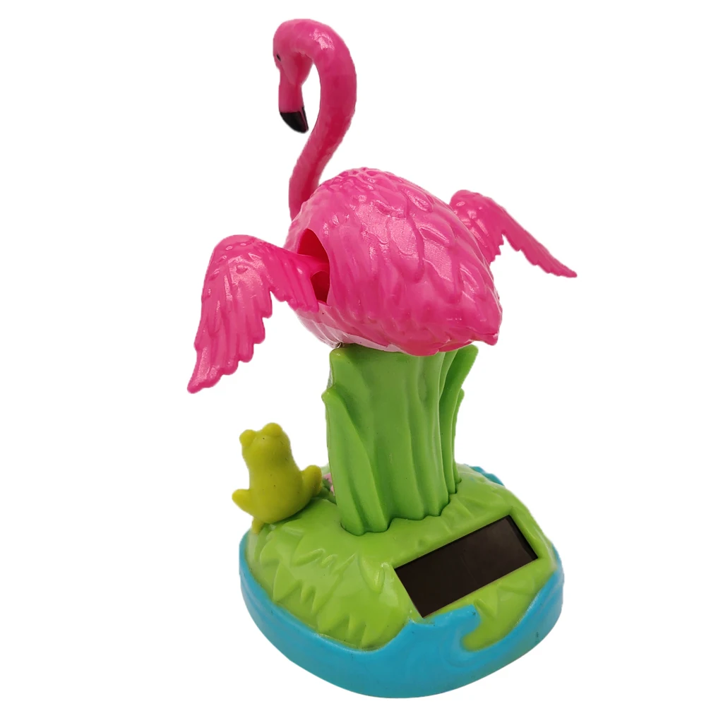 Solar Power Dancing Frog Flamingo Swinging Animal Figure Kid Toy Home Decor | Дом и сад